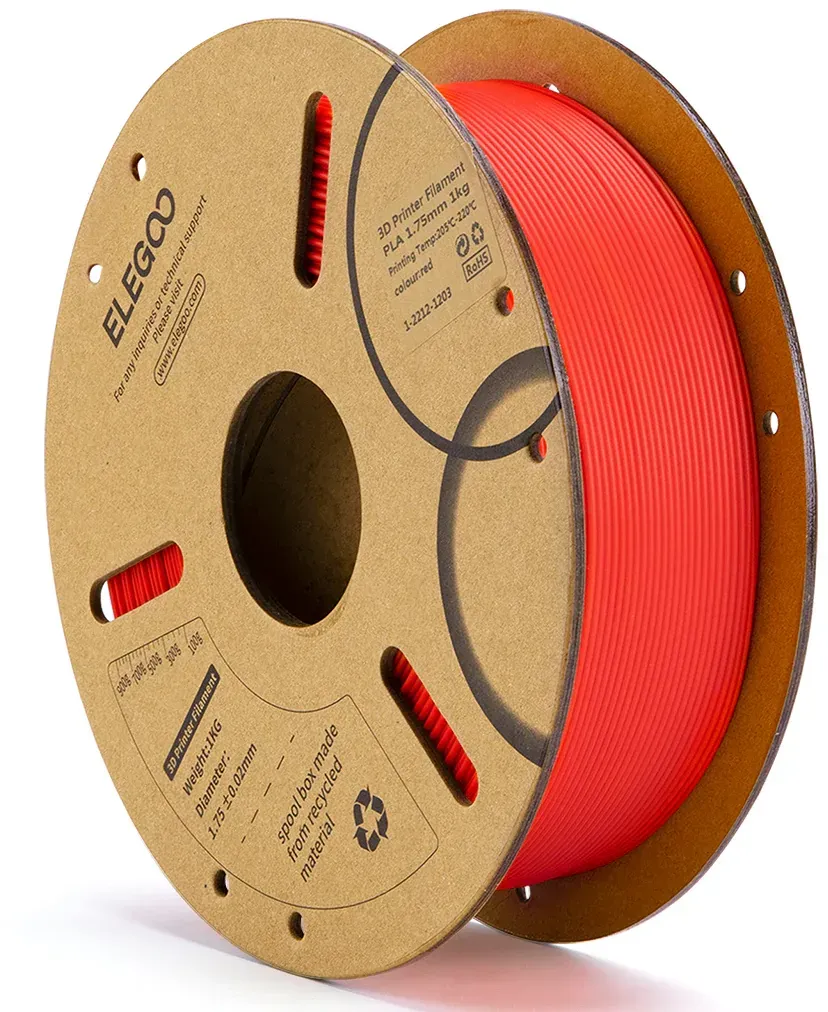 Elegoo PLA Filament, Filamentgröße: 1.75mm, Gewicht: 1 kg, Farbe: Lila