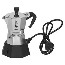 Bialetti Moka Elettrika 2 Tassen Silber/Schwarz
