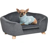 PawHut Hundematte Haustiersofa 70 x 47 x 30 cm dunkelgrau