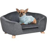 PawHut Hundematte Haustiersofa 70 x 47 x 30 cm dunkelgrau