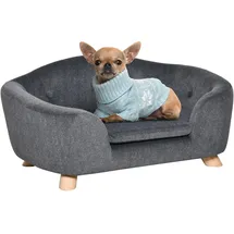 PawHut Hundematte Haustiersofa 70 x 47 x 30 cm dunkelgrau