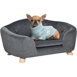 PawHut Hundematte Haustiersofa 70 x 47 x 30 cm dunkelgrau