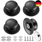 4 Stück Topfdeckelgriff, Topfgriff, Deckelknopf, Universal Deckelknauf,