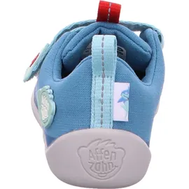 Affenzahn Barfußschuh Lucky Hai Hellblau / Rot 30