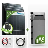 1740Wp Balkonkraftwerk 8kWh Speicher Anker Solarbank 2 ‚Äì 4x435Wp Trina Black Fra...