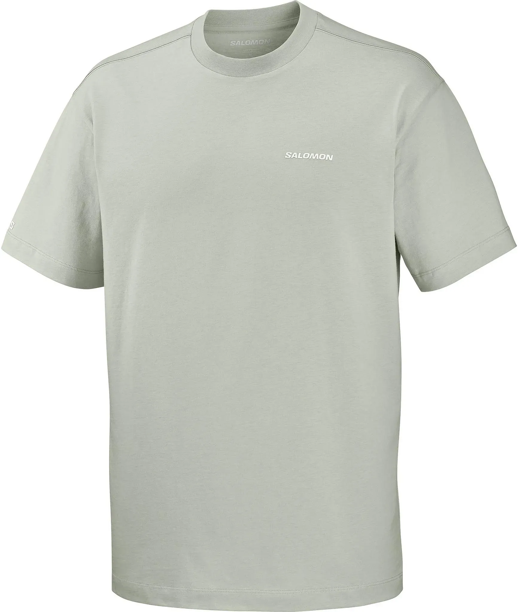 Salomon LOGO T-Shirt Herren in wrought iron, Größe M - grau