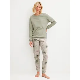 CALIDA Spring Flower Dreams Pyjama Grün 44-46