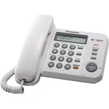 Panasonic KXTS580EX1W Telefon Mit Draht LCD Analog Sos Anrufe
