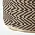 Homescapes Sitzpouf Jute 45 x 40 x 45 cm Schwarz/Natur