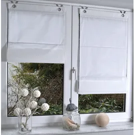 Kutti Raffrollo Kessy Bessy 80 x 140 cm Fenstergröße (Velux) weiß