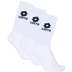 Socken LOTTO, Damen, Gr. 39-42, weiß (hellweiß), Baumwollmischung, Jacquard, Socken, - für Damen, Herren & Kinder