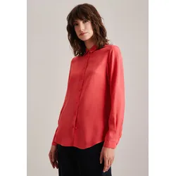 Hemdbluse »Schwarze Rose«, Langarm Kragen Uni, Gr. L (40), Lachs, , 48382862-40