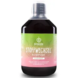 BitterLiebe Stoffwechsel * Shot - Mariendistel Artischocke Löwenzahn und L Carnitin zum Stoffwechsel beschleunigen * - Stoffwechselkur * mit Zink, Cholin und Bitterstoffe 1x 500 ml