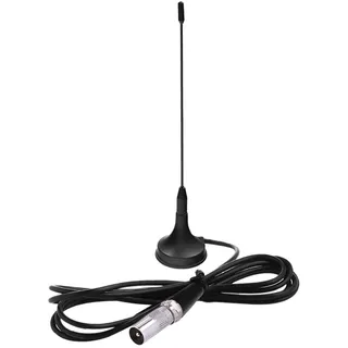 DVB-T/DVB-T2 TV Antenne DTA180 - Hochleistungs Mini Antenne mit Magnetfuß, Zimmerantenne für Receiver/Fernseher, für Digitalempfang auf Allen DVB-T2 Geräten, Schwarz