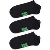 Happy Socks Sneakersocken 3er Pack Schwarz 41-46