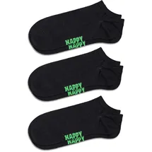 Happy Socks Sneakersocken 3er Pack Schwarz 41-46