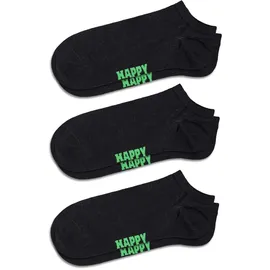 Happy Socks Sneakersocken 3er Pack Schwarz 41-46