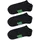 Happy Socks Sneakersocken 3er Pack Schwarz 41-46