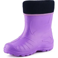 Kinder Gummistiefel Gefüttert KL058 - Violett - 33