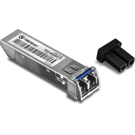 TRENDNET TRENDnet, TEG-MGBS10, SFP auf RJ45 Mini-GBIC, für Singlemode-Glasfaser, Entfernungen bis zu 10 km (6.2 Meilen), Gigabit-SFP-Modul, IEEE 802.3z Gigabit Ethernet