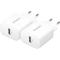 Intenso W5A white double pack USB-C® Adapter 5 W