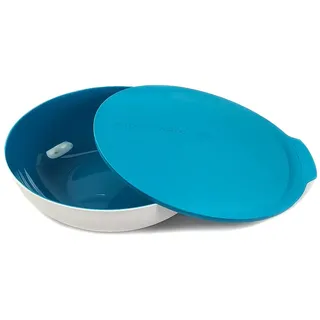 Tupperware Allegra 3,5 L hellblau weiß Servierschale 36349