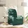 vidaXL Massagesessel Dunkelgrün Polyester 89 x 100 x 89 cm Grün mit Fernbedienung