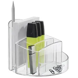 HAN Stiftehalter RONDO transparent Polystyrol 9 Fächer 14,0 x 14,0 x 10,9 cm