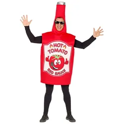 Scharfes Ketchup Flaschen Kostüm - M-L
