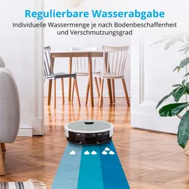 Medion MD 11500 X21 Saug-Wischroboter mit Laser Absaugstation