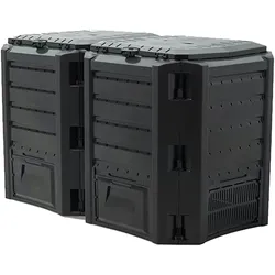 Prosperplast MODUL COMPOGREEN 800L Kompostieranlage, Maße: 1350x719x826 mm, schwarz