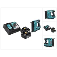 Makita DBN 500 RG Akku Stauchkopfnagler 18 V 15-50 mm + 2x Akku 6,0 Ah + Ladegerät
