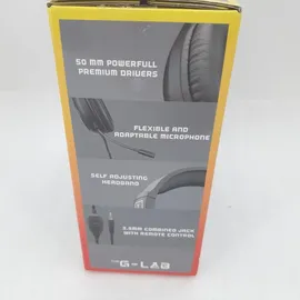 THE G-LAB Gaming Headset for PC PS4 PS5 Xbox Switch Gaming Headset with Microphone Foldable Stereo, Strong Bass Microphone 3.5mm Jack (Black)