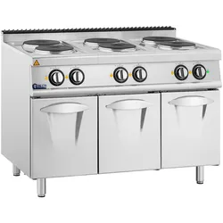 Elektroherd Gastro - 15,6 kW - 6 Platten - Unterschrank - Royal Catering RCEC-120/700C6B