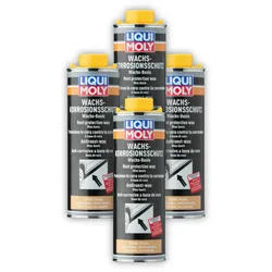 4x 1L LIQUI MOLY 6104 Korrosionsschutz Konservierungswachs braun/transparent