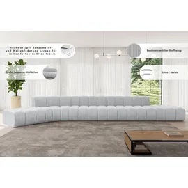 altdecor Ecksofa modulares Sofa Solven-L3 - 562x174x70 cm Grün