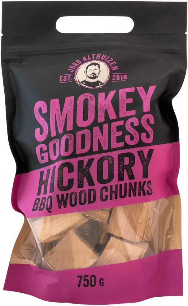 Smokey Goodness BBQ Wood Chunks - Hickory - 750 g