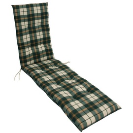 DEGAMO Auflage BOSTON für Deckchair, grün/beige kariert