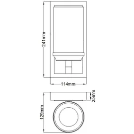 Elstead Lighting Amalia (FE-AMALIA1-SBATH) Chrom glänzend