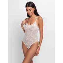 DORINA Stringbody "Origins", Damen, Gr. L, N-Gr, beige (ivory), Spitze, Obermaterial: 85% Polyamid, 15% Elasthan, körpernah, Bodys Stringbody, durchgehende Spitze, ohne Bügel, nicht wattiert