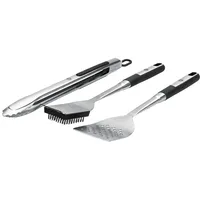 CHEF CUISINE Grillbesteck 3 tlg. Edelstahl silber