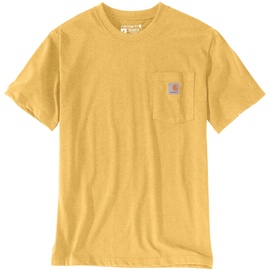 CARHARTT Relaxed Fit Heavyweight K87 Pocket T-Shirt, gelb, Größe XS