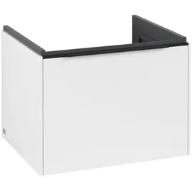 Villeroy & Boch Waschbeckenunterschrank 1 Auszug 57,2 x 43,2 x 47,8 cm Schwarz/Weiß