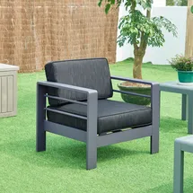 casa.pro Avise Loungesessel Dunkelgrau