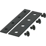 Wentex Eurotrack - Verbindungsleiste, schwarz pulverbeschichtet
