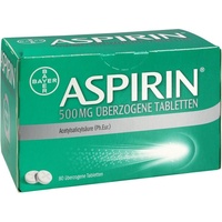 BAYER ASPIRIN 500 mg überzogene Tabletten 80 St.