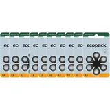 Varta 10x ecopack Gr. 13 Hörgerätebatterien 6er Blister Orange 1,4V PR48