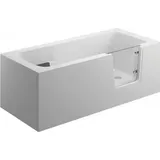 Aqua For You | Badewanne - AVO Wanne - 140x70 cm - Weiß - Für Menschen mit Behinderung - Mit Tür und antibakterieller Beschichtung - mit Verklei... - Weiß