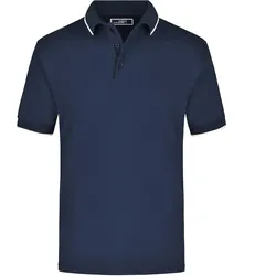 Poloshirt Tipping "JN034" - XL - navy/white