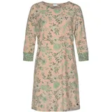 LASCANA Damen Nachthemd rosa-schilfgrün Gr.40/42